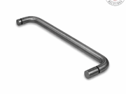 Towel Rail Handle with Button - 500mm CTC - Brushed Gun Black